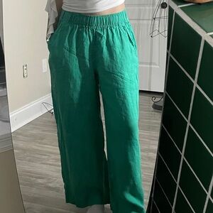 Tahari linen pants